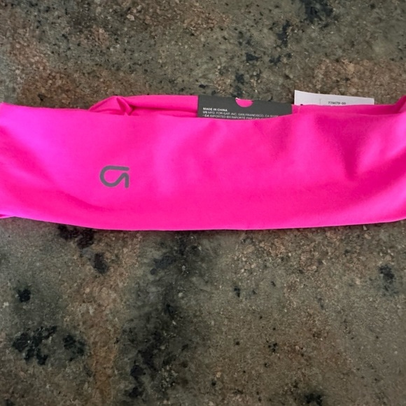 Gap fit headband hot pink sweat band head tie OS - Picture 3 of 4